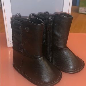 Micheal kors baby girl black boots.